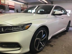 White Honda Accord Paint Correction And Detail