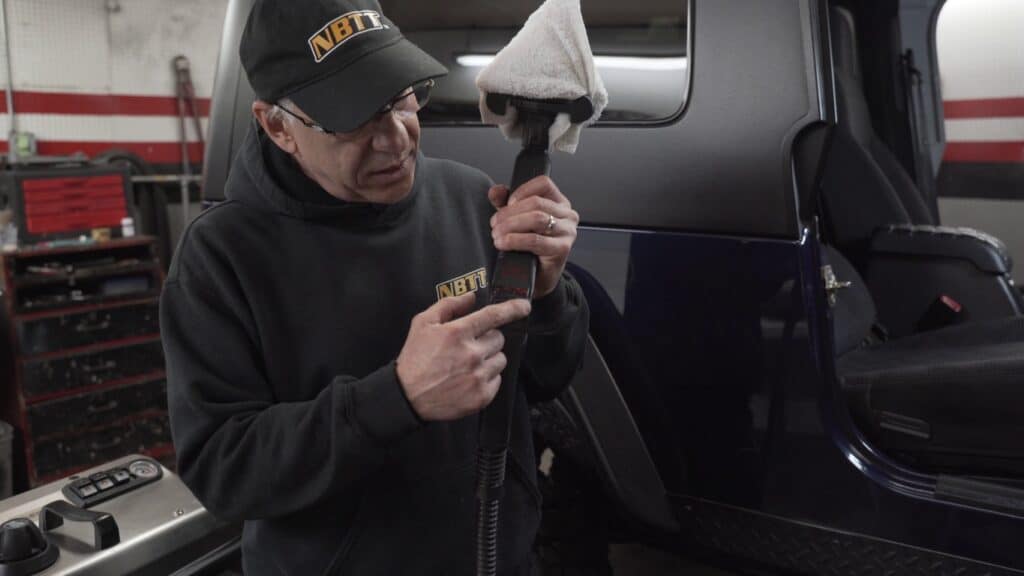 A Specialist Cleans a Car Interior with a Steam Cleaner Stock Photo - Image  of service, dust: 258108940